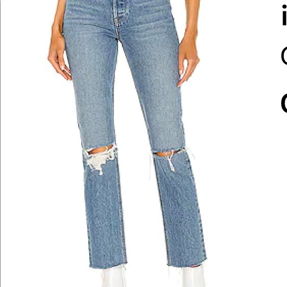 GRLFRND Denim - Grlfrnd Karolina jeans from Revolve. Cropped. No stretch